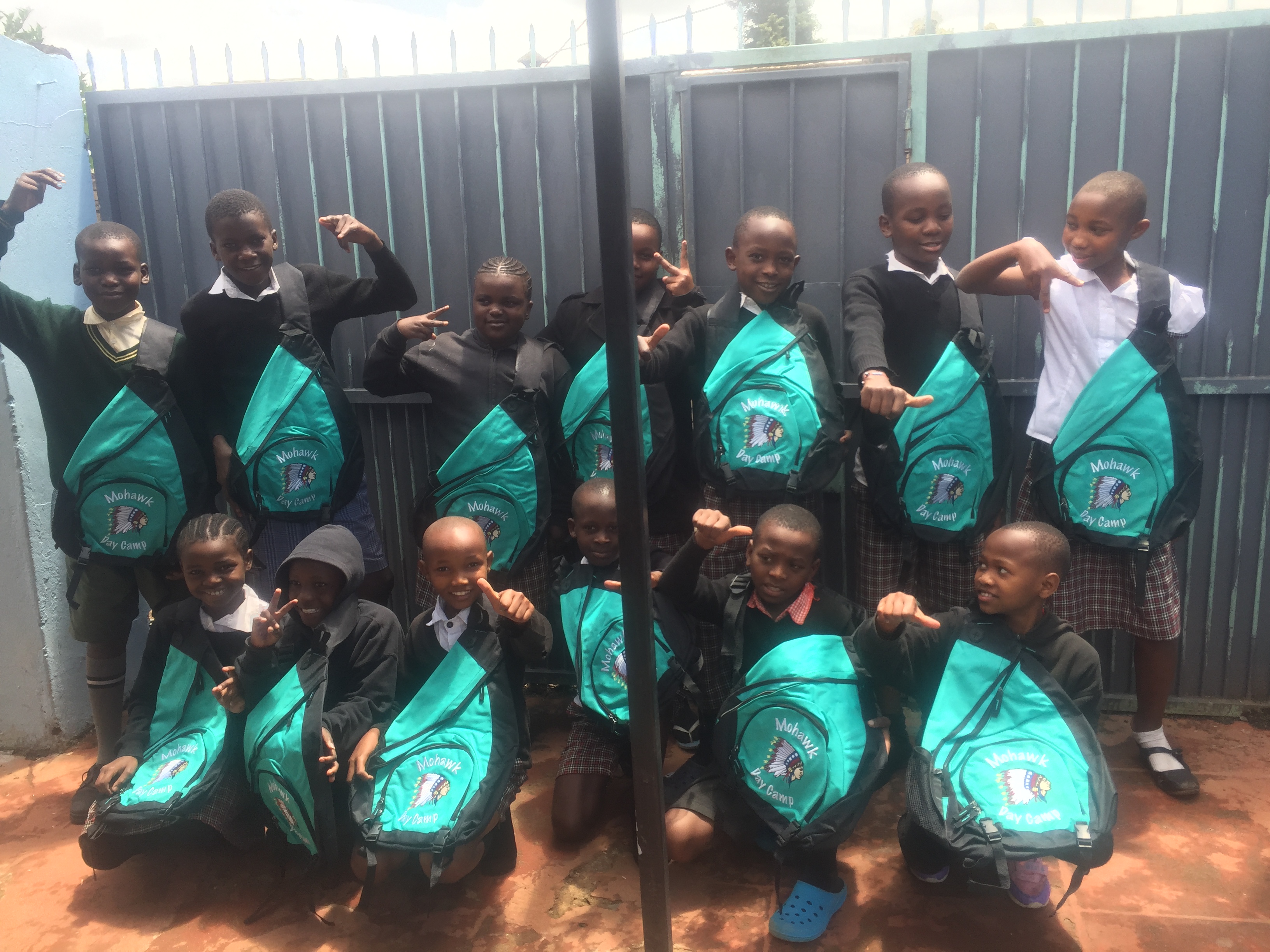 Mohawk day camp students